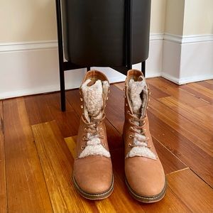 Brother Vellies Shearling utility boots